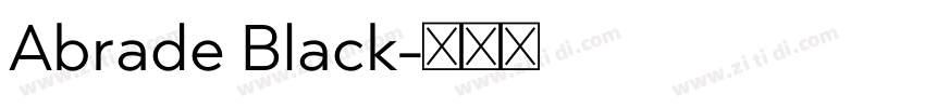 Abrade Black字体转换